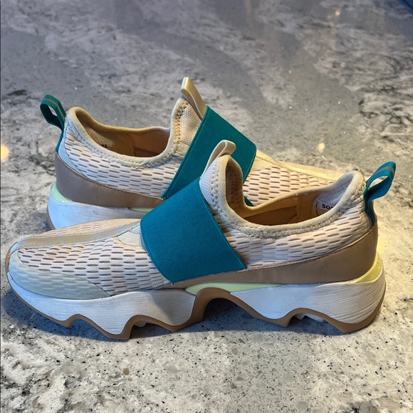 Sorel Cream and Teal Casual Shoes Size 8 - Picture 7 of 10